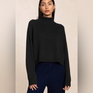 NAKED Cashmere NOELLE Turtleneck Cashmere Sweater Black